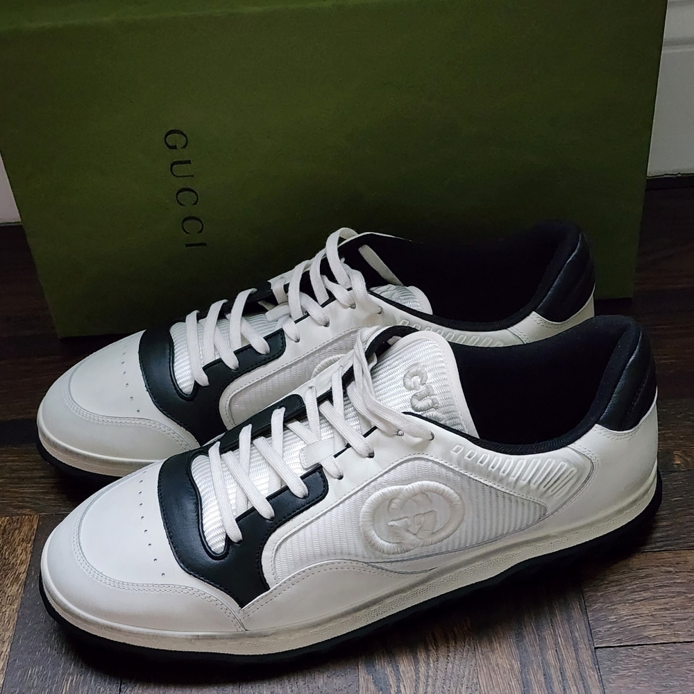 $1010 Brand New Gucci MAC80 Men's Sneaker Black Sz G 11.5 US 12.5